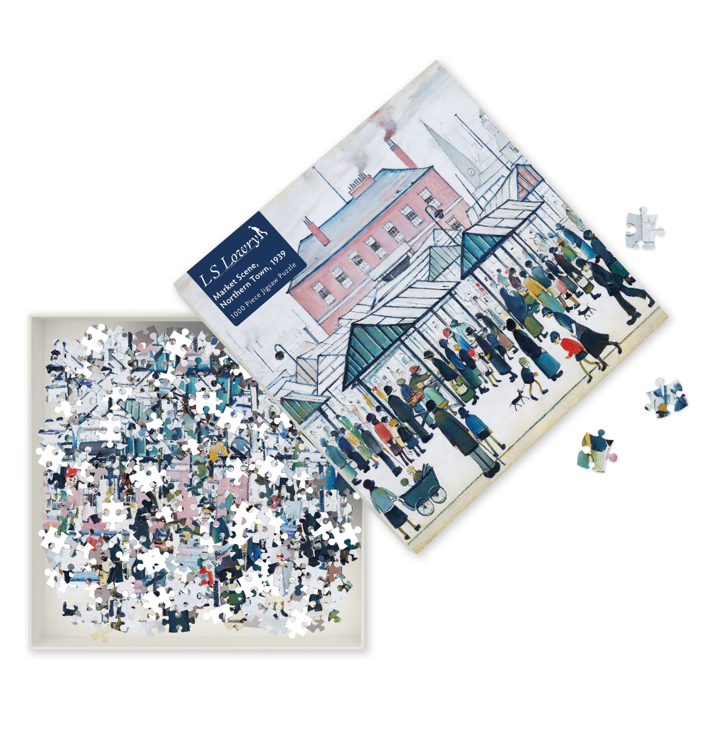 LS Lowry Jigsaw Market 1000 Piece Jigsaw - Image 2