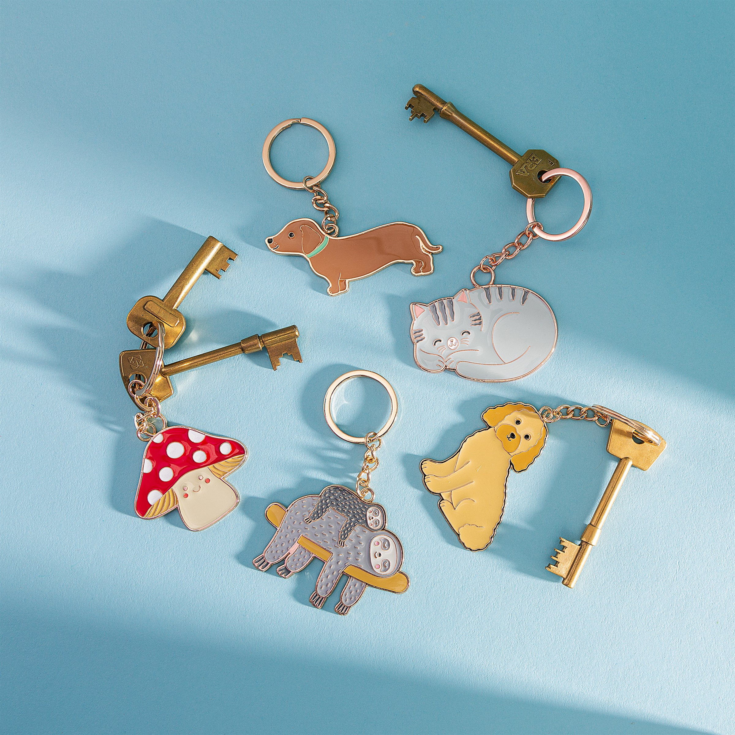 Sloth Enamel Keyring - Image 3
