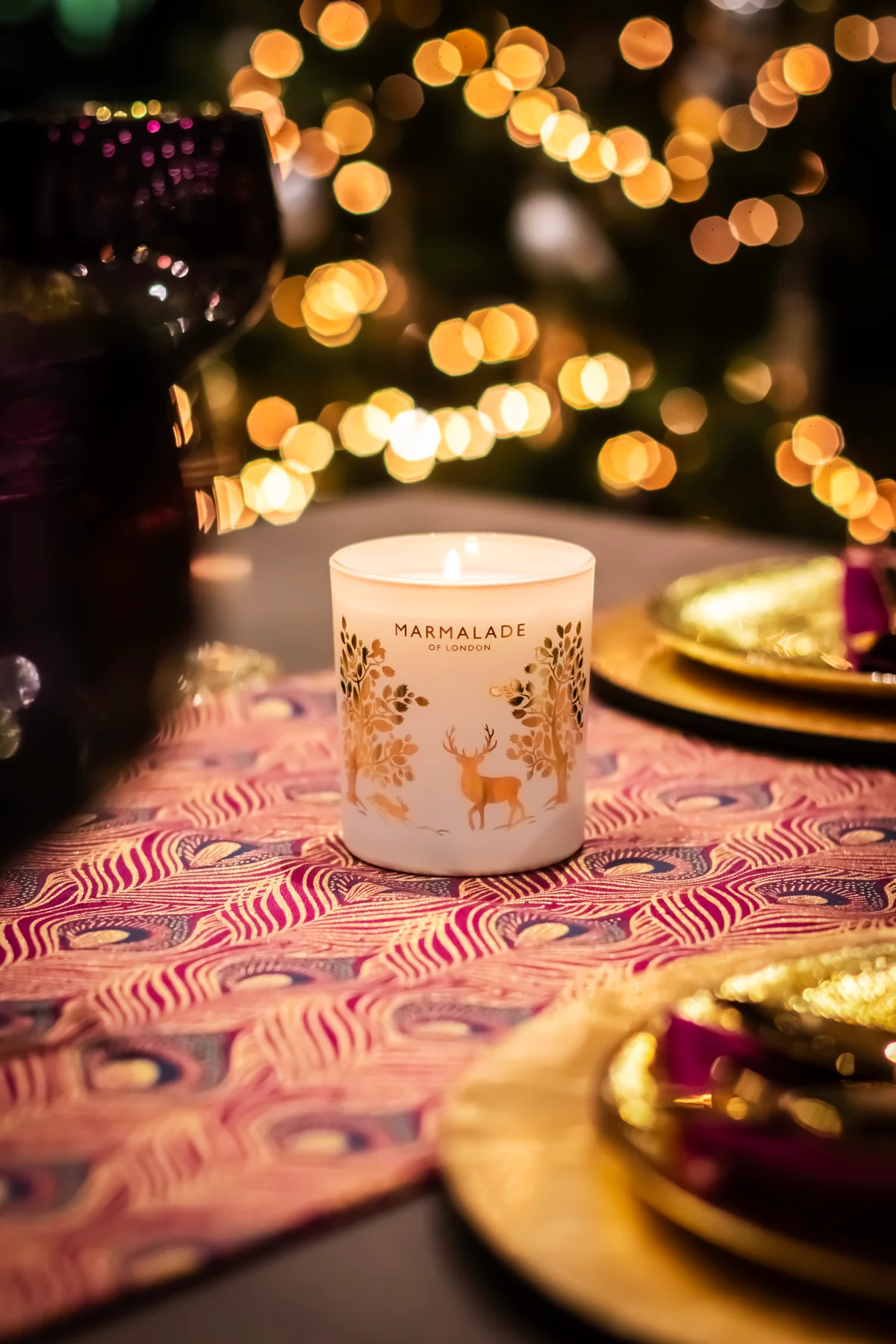 Large Glass Candle - Winter Fir - Image 2