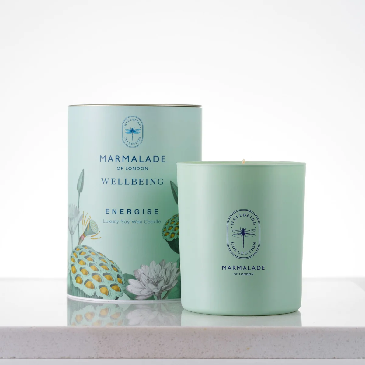 Large Glass Candle - Energise