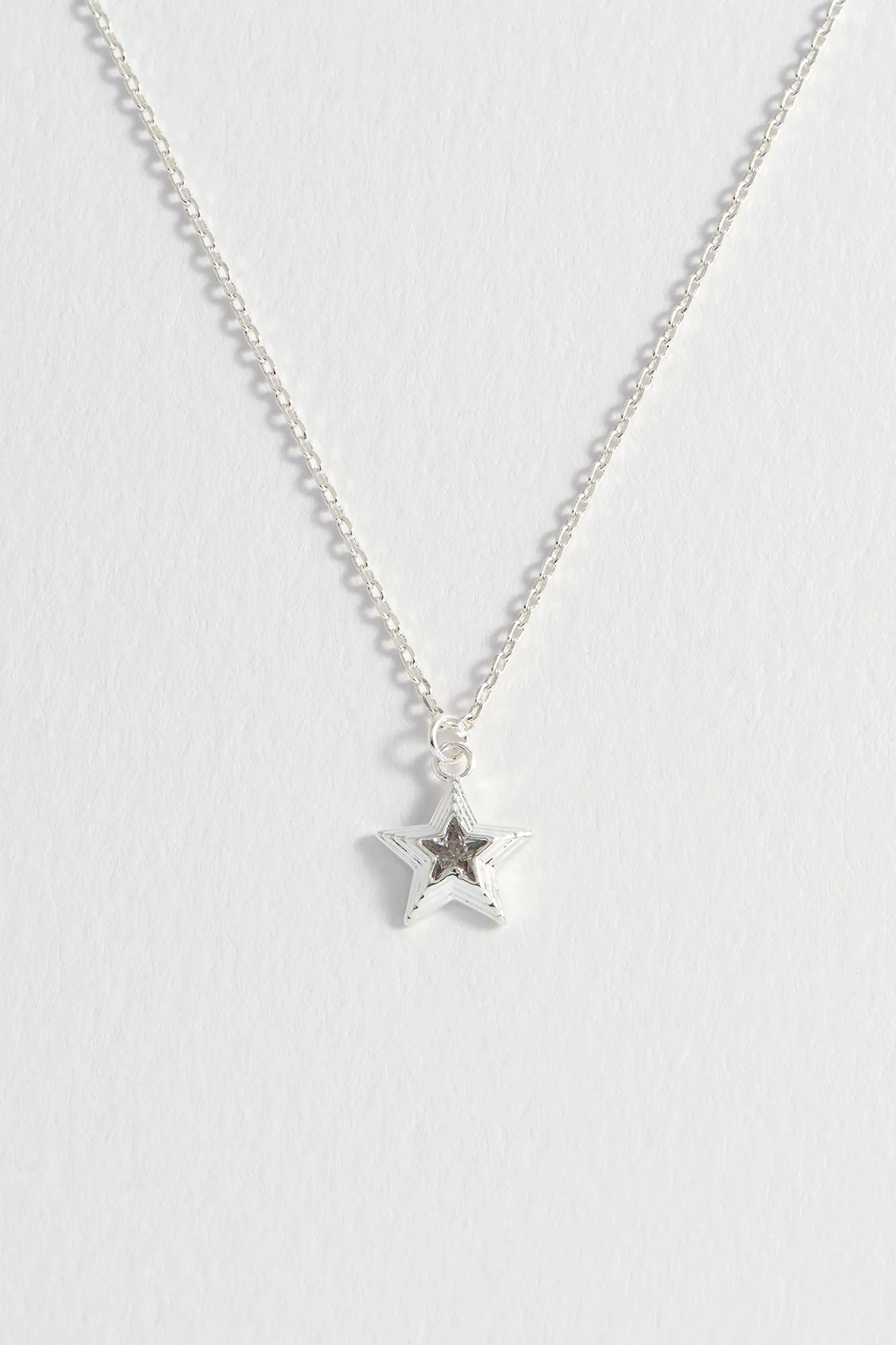 Silver Blue Star Necklace - Image 3