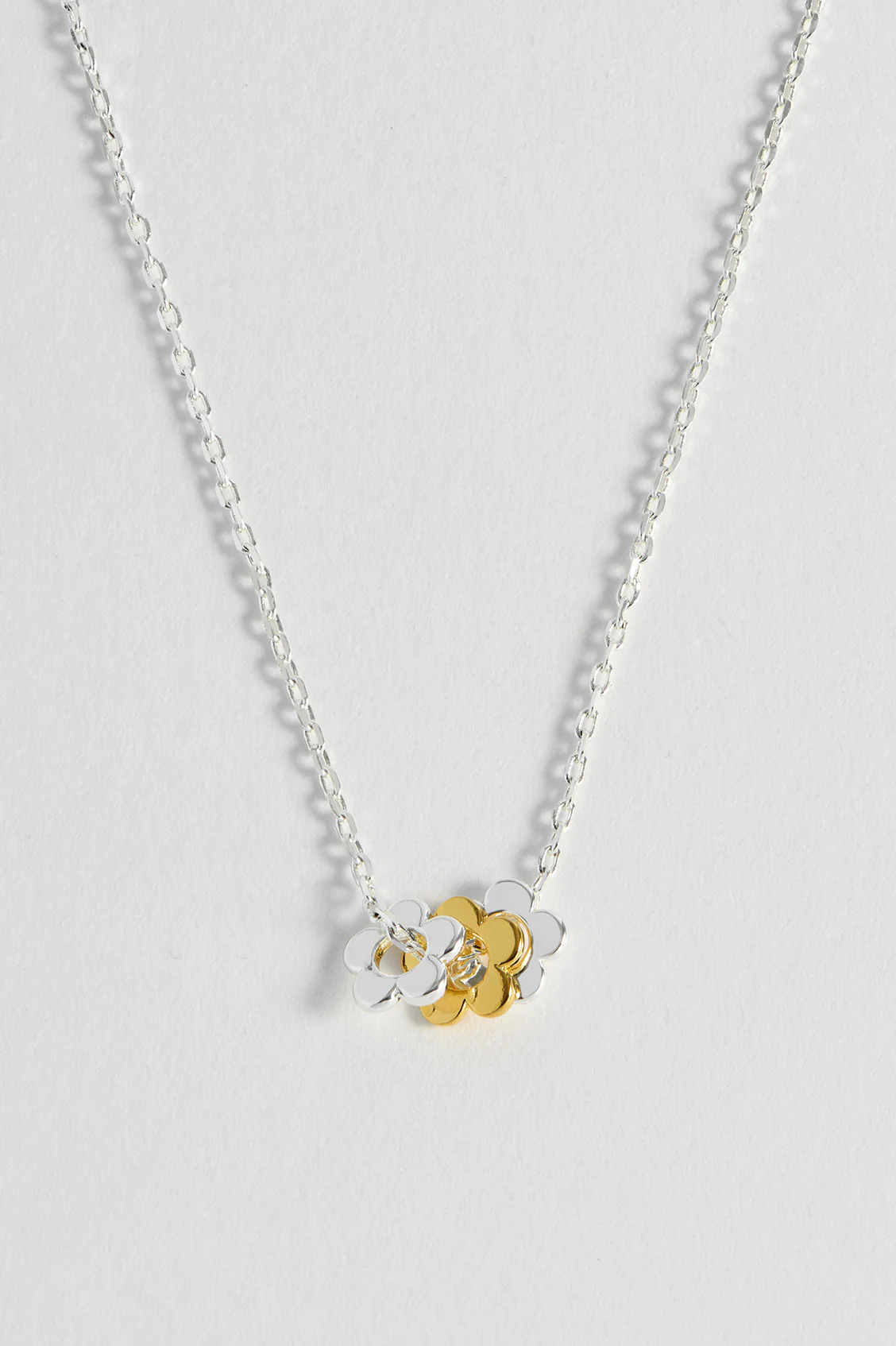 Trio Flower Bead Necklace - Image 4