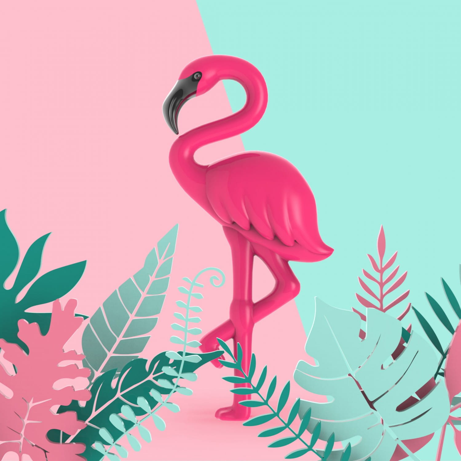 Flamingo Keyring - Image 3