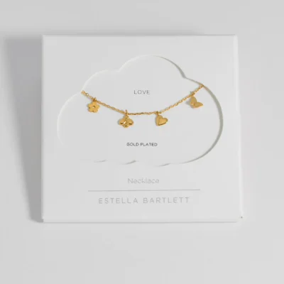 Bee & Butterfly Charm Necklace