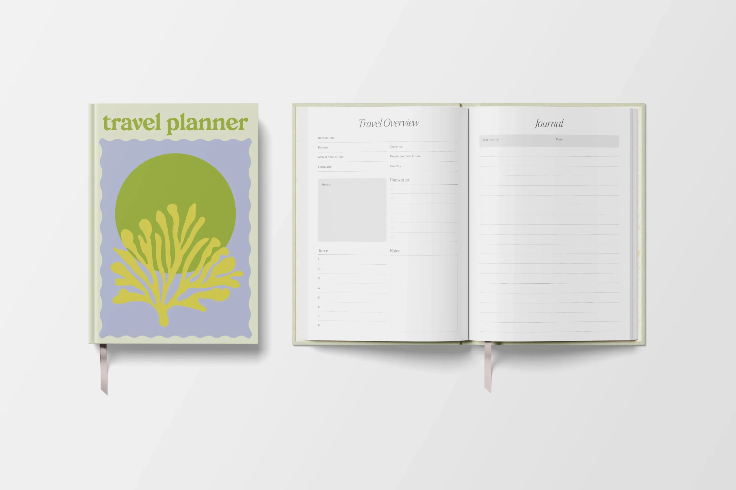 Travel Planner - Green Coral - Image 3