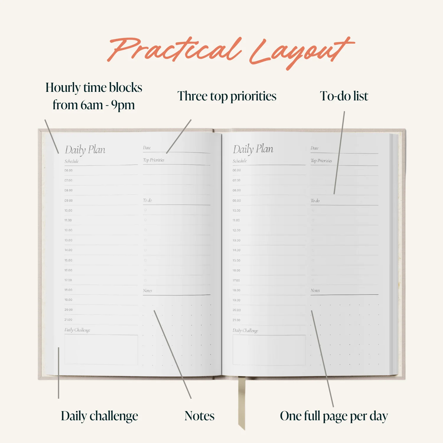 Daily Planner - Sand - Image 3