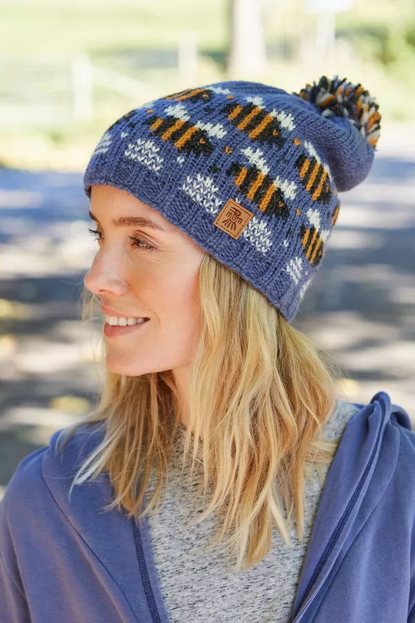 Beehive Bobble Beanie Denim - Image 5