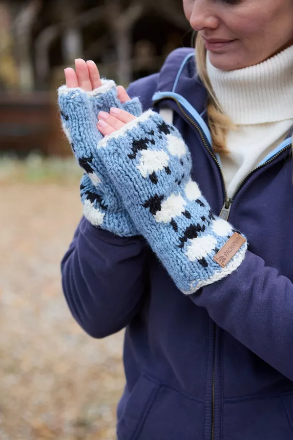 Merino Sheep Handwarmer Blue - Image 2