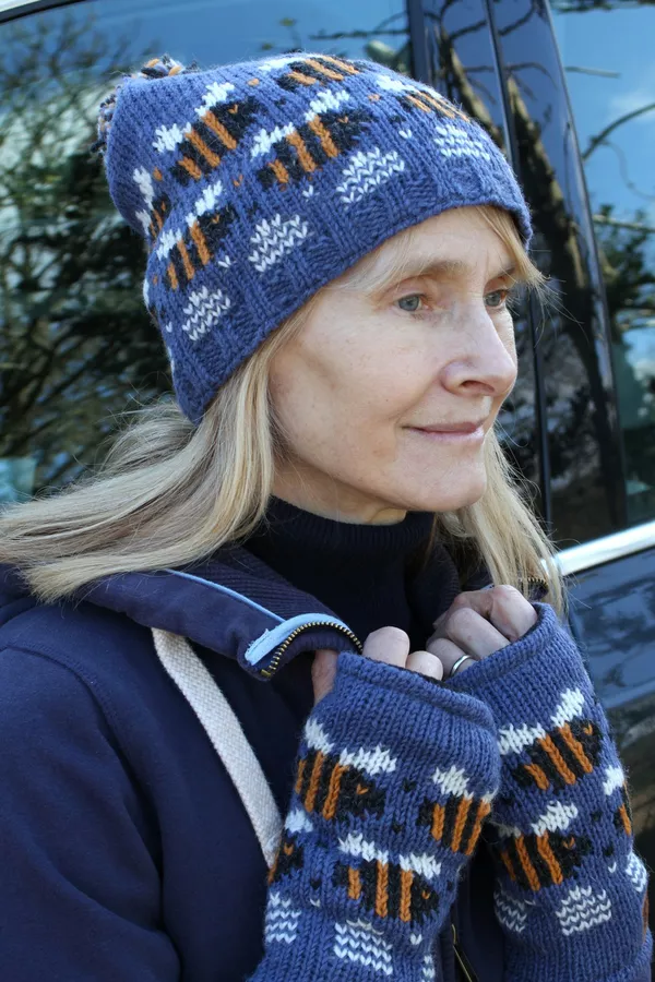 Beehive Bobble Beanie Denim - Image 2