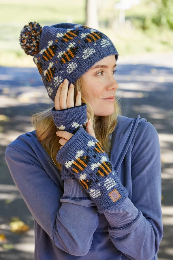Beehive Bobble Beanie Denim - Image 3