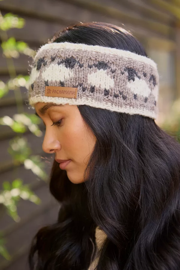 Merino Sheep Headband Mushroom