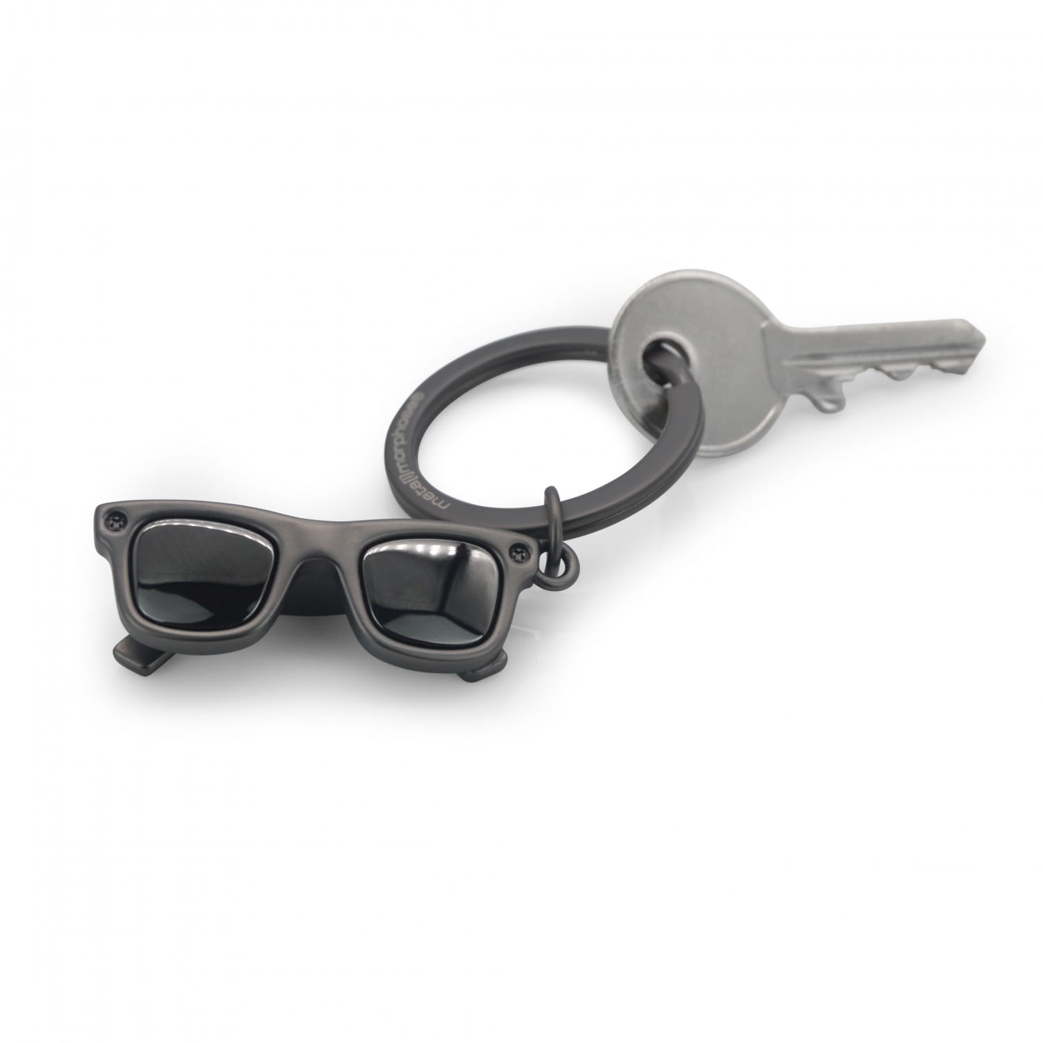Matte Black Sunglasses Keyring - Image 3