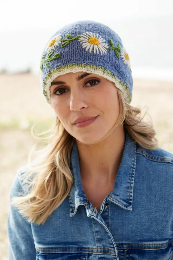 Daisy Chain Beanie Jacaranda - Image 6