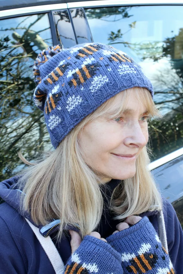 Beehive Bobble Beanie Denim - Image 7