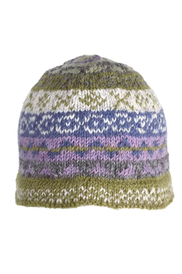 Classic Fairisle Beanie Olive