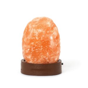 Salt lamp in red
